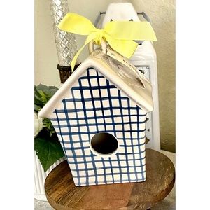 Rae Dunn🦋Perch Plaid Birdhouse🦋